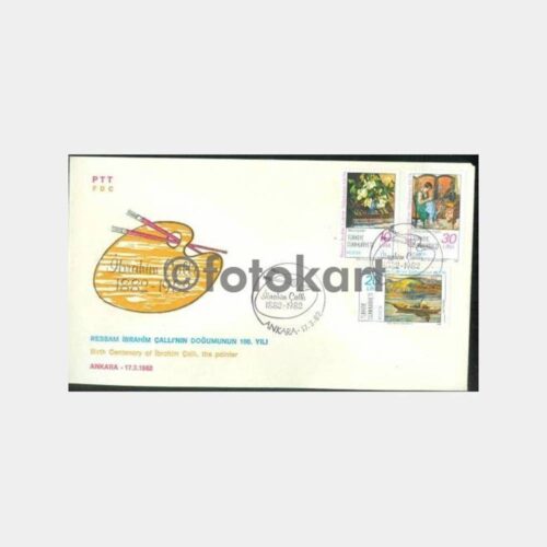 1982 Ressam İbrahim Çallı 100. Yılı FDC