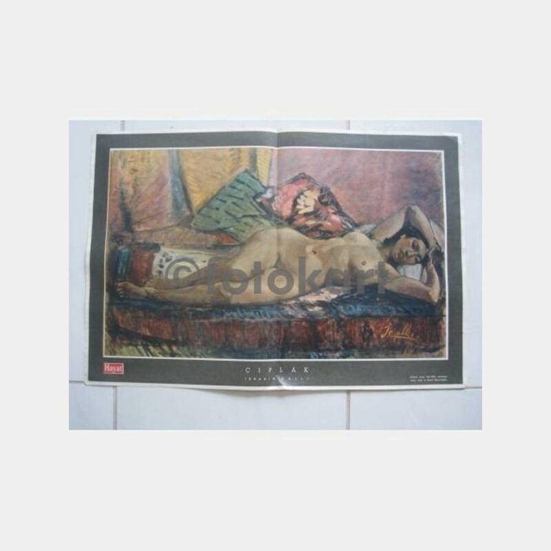 Ressam İbrahim Çallı -Çıplak- Tablo Baskı Resim