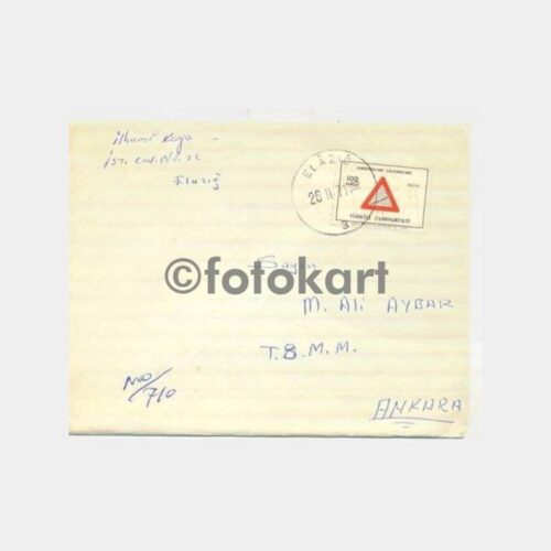 1971 T. İşçi Partisi M. Ali Aybar'a Elazığ Mektup