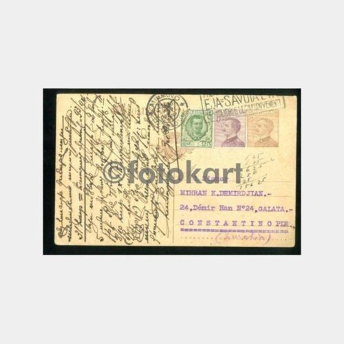 1930 Galata Varış İtalya Posta Kartı