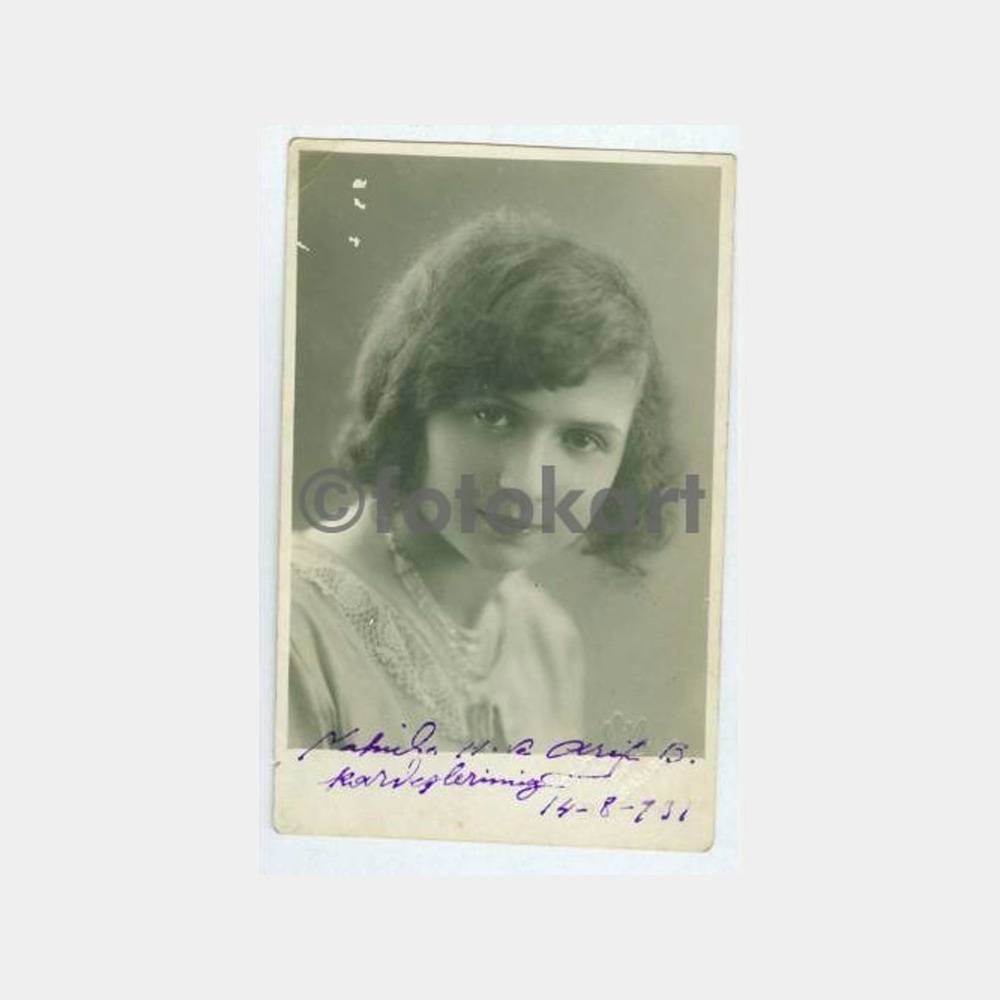 1931 Samsun Foto Terakki Kadın Portre Fotoğraf