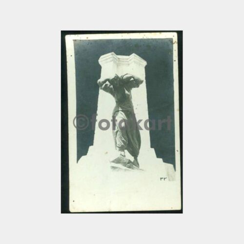 1940 Mermi Taşıyan Kadın Anıtı Görünüş Kartpostal