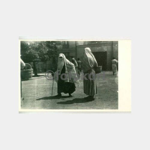 1950 Pazara Çıkan Sepetli Köylü Kadınlar Fotoğraf