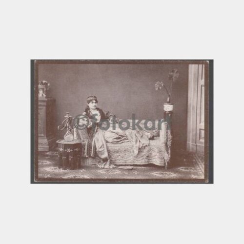 1910 Türk Kadını Berggren Reprodüksiyon Baskı Kartpostal