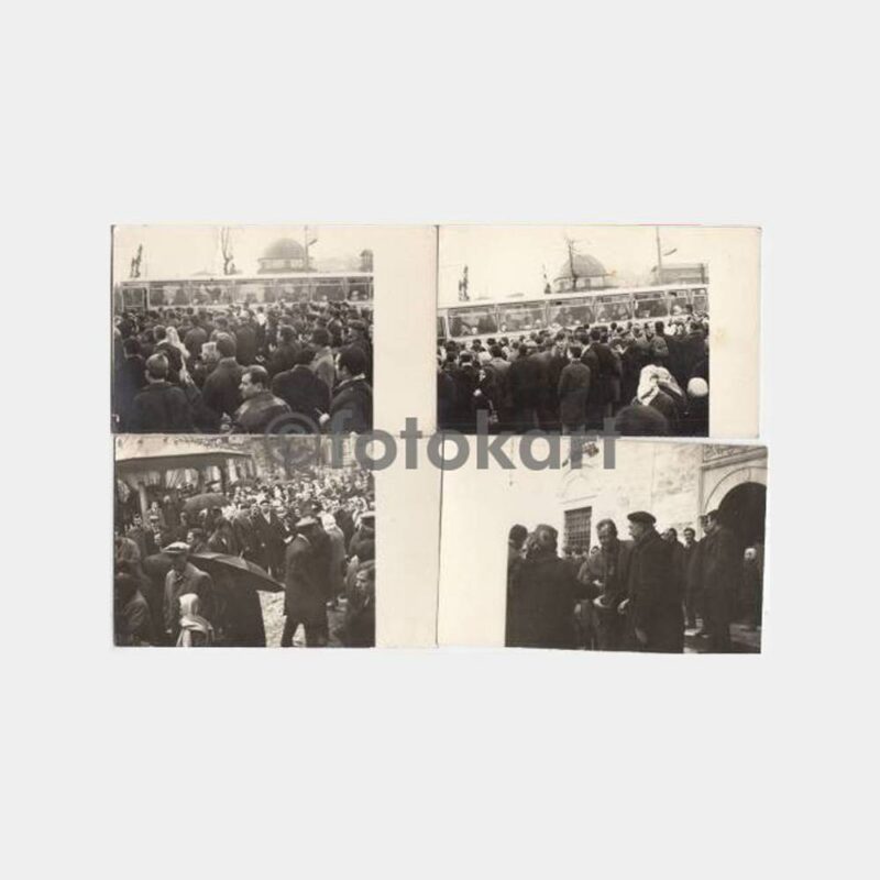 1968 Eyüp Sultan Hac Kervanı Konulu 9 Adet Fotoğraf - Görsel 3
