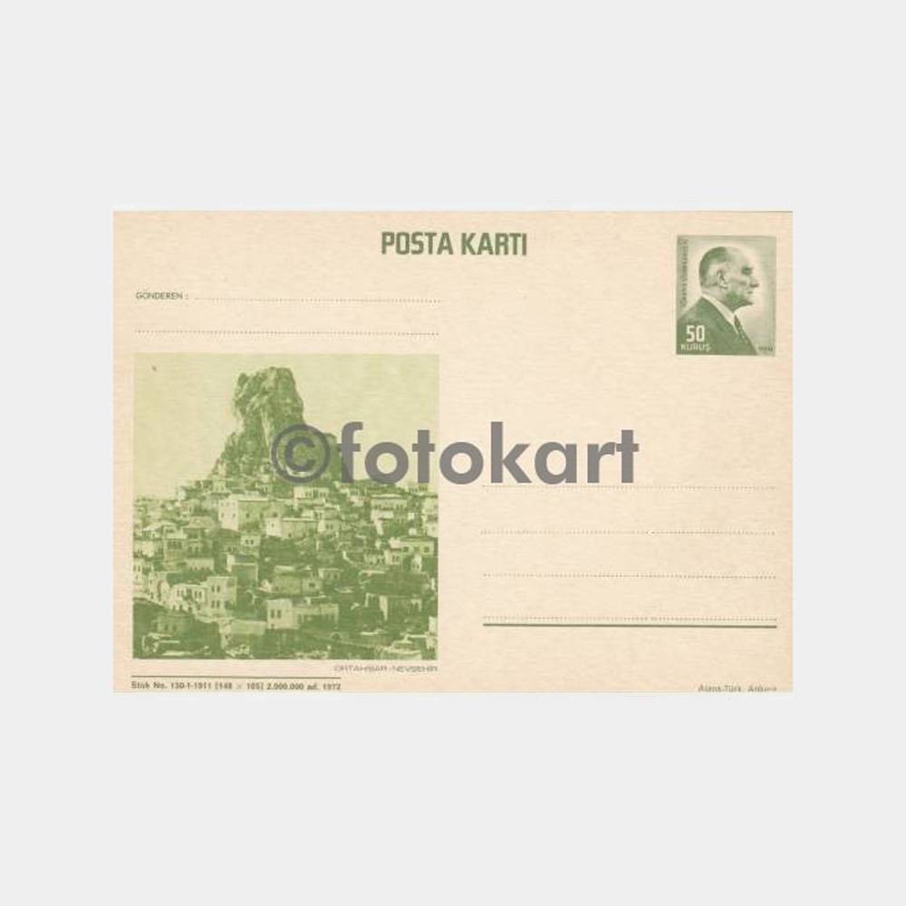 1972 Nevşehir Ortahisar Posta Kartı Antiye