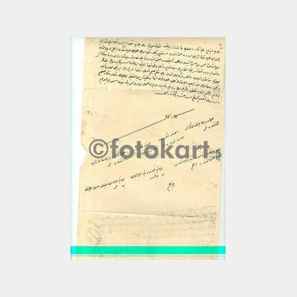 1910 Osmanlıca El Yazısı Mektup - Görsel 2