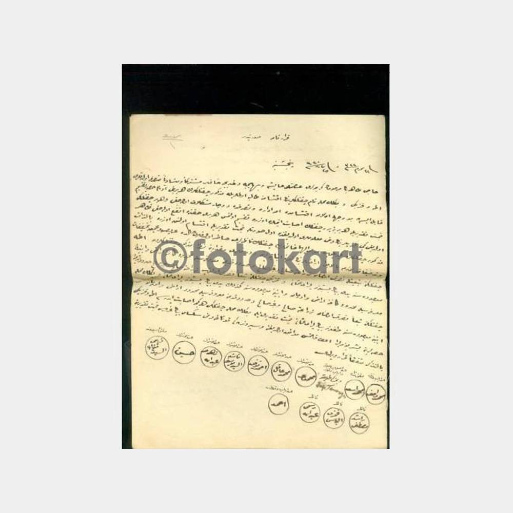 1910 Osmanlıca Sözleşme Sureti