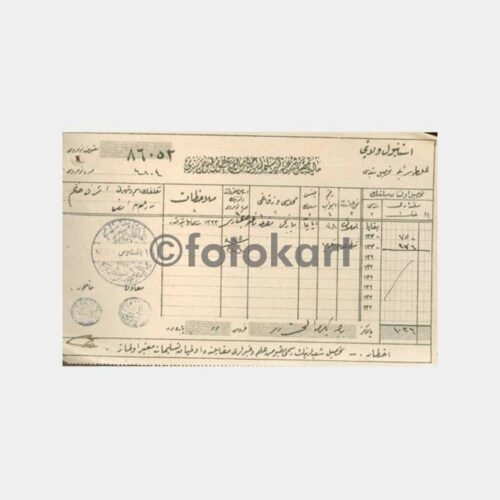 1925 Osmanlıca Vergi Makbuzu