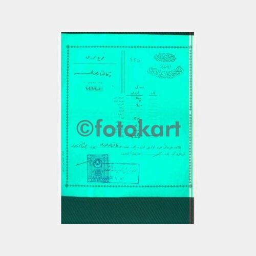 1927 Osmanlıca Fiskal Pullu Damgalı Makbuz