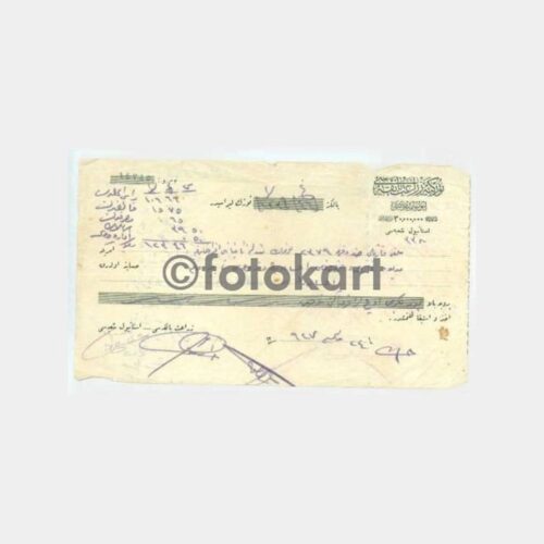 1926 Osmanlıca Makbuz