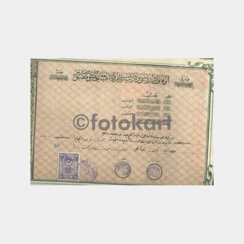 1927 Osmanlıca Makbuz