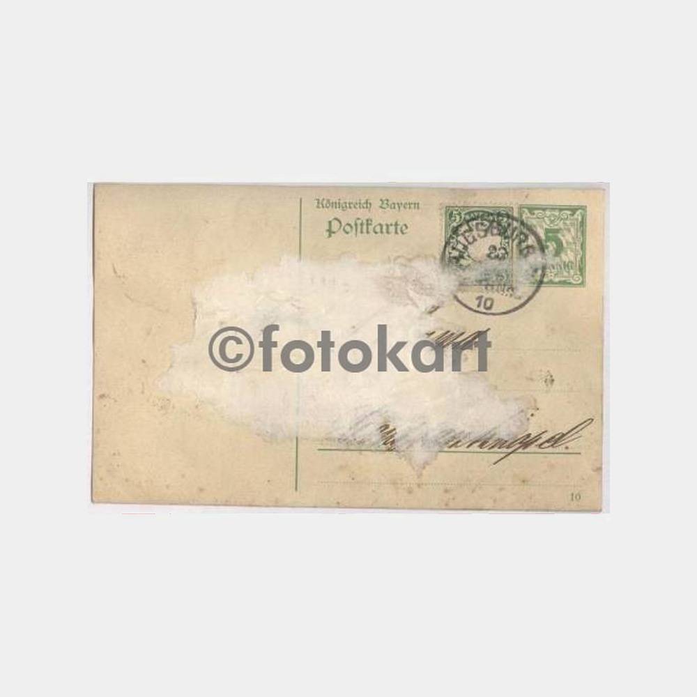 1910 Bavyera Damgalı Posta Kartı - Görsel 2