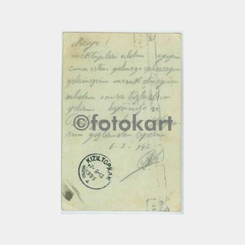 1947 Galata-Kızıltoprak Damgalı Posta Kartı