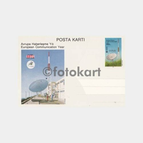 1988 KKTC Bayrak Radyosu Konulu Posta Kartı
