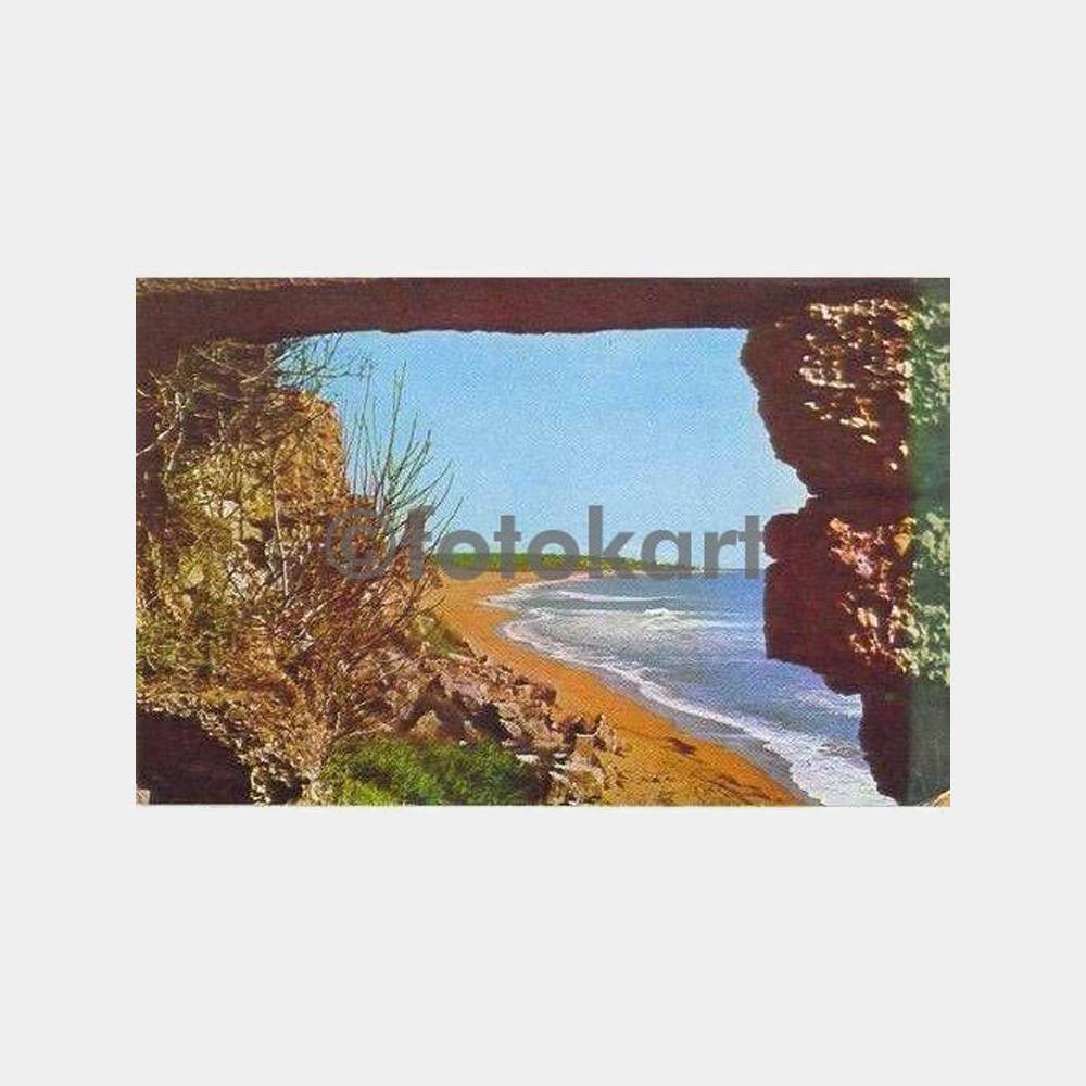 1983 Side Sahili ve Harabeler Postadan Geçmiş Kartpostal