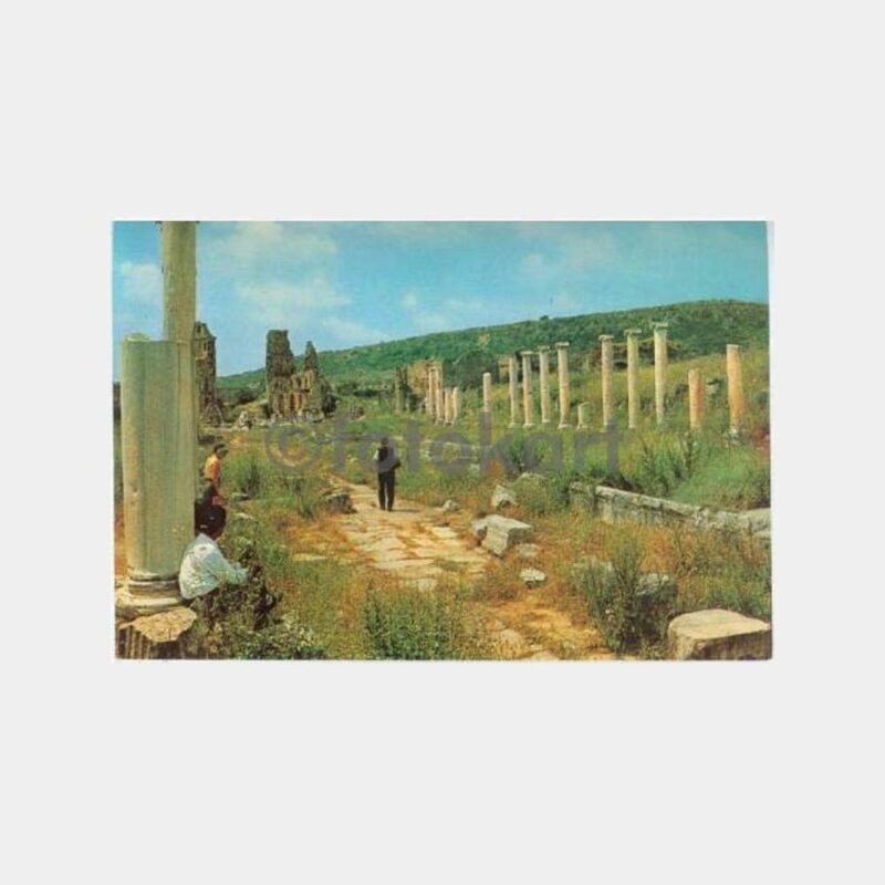 1968 Side Antalya Görünüş Kartpostal