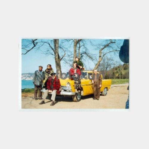 1980 Türk Sineması Konulu Eski Oto Önü Sanatçılar Kartpostal