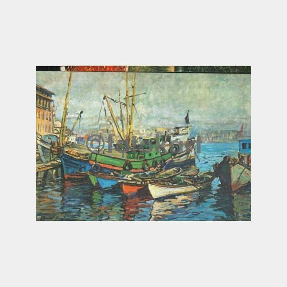 1980 Hikmet Onat-Üsküdar Tablo Tebrik Kartı