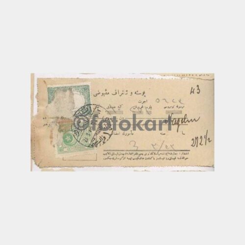 1927 Eski Türkçe Vergi Yatırma Makbuzu
