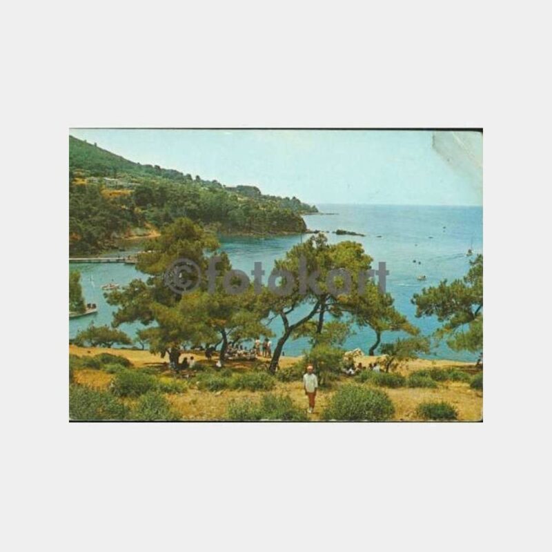 1968 Büyükada Yörükali Görünüş Kartpostal