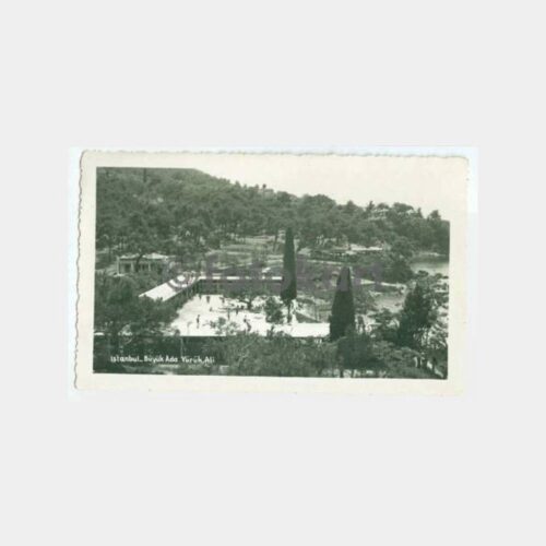 1940 Büyükada Yörükali Plaj Görünüş Kartpostal
