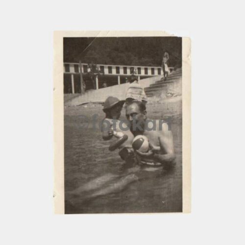 1958 Büyükada Yörükali Plaj Hatıra Fotoğraf