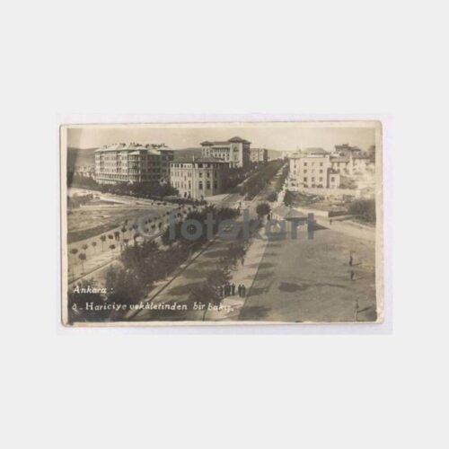 1938 Ankara Hariciye Vekaleti Damgalı Fotokart