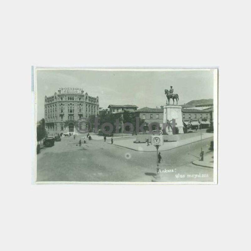 1930 Ankara Ulus Meydanı Görünüş Fotokart