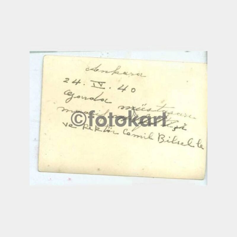 1940 Ankara Gar Rektör Konulu Fotoğraf - Görsel 2