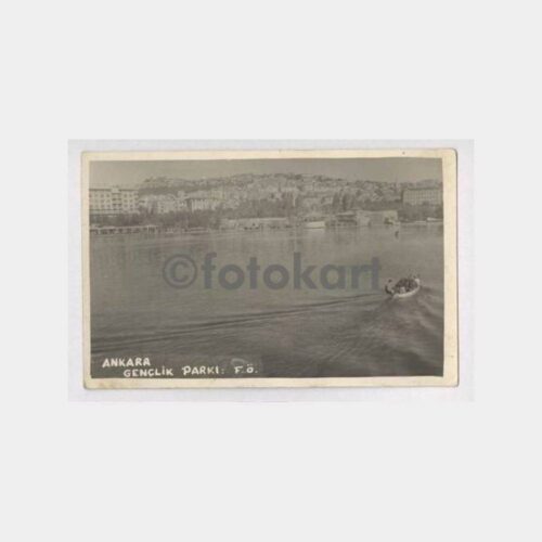 1951 Ankara Gençlik Parkı Görünüş Eski Fotokart