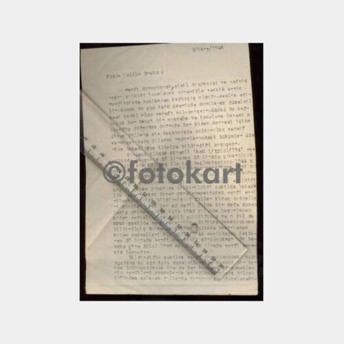 1948 Milli Eğitim M. İlhan Görkay Mektubu