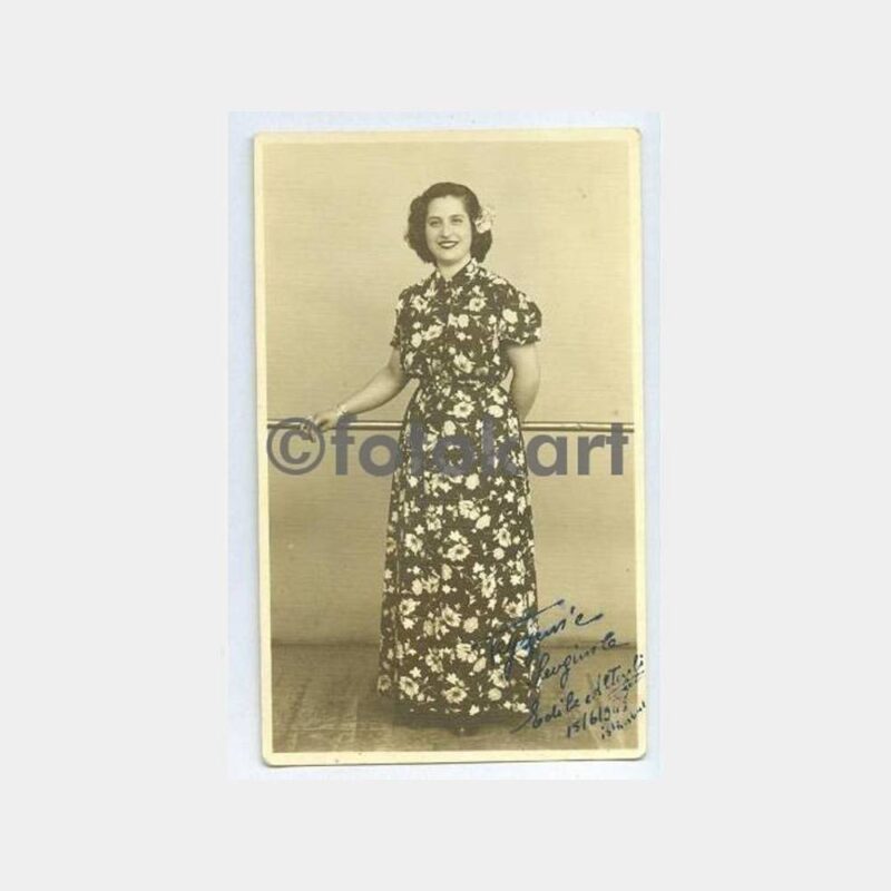 1948 Şık Kadın Stüdyo Fotoğraf