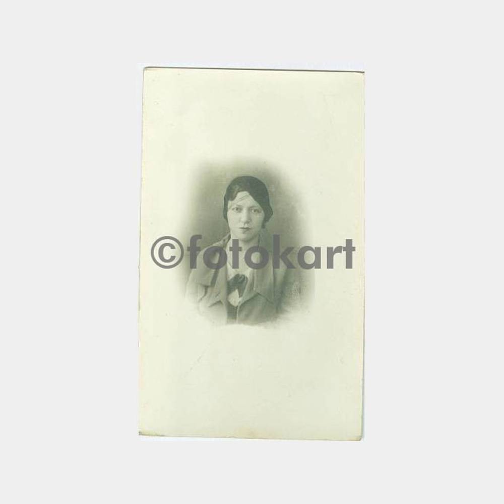 1930 Kadın Portre Stüdyo Fotoğraf