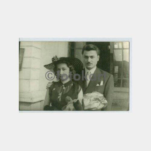 1950 Şapkalı Kadın Nikah Dairesi Görünüş Fotoğraf