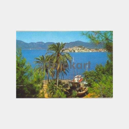 1967 Marmaris Sahilden Görünüş Kartpostal