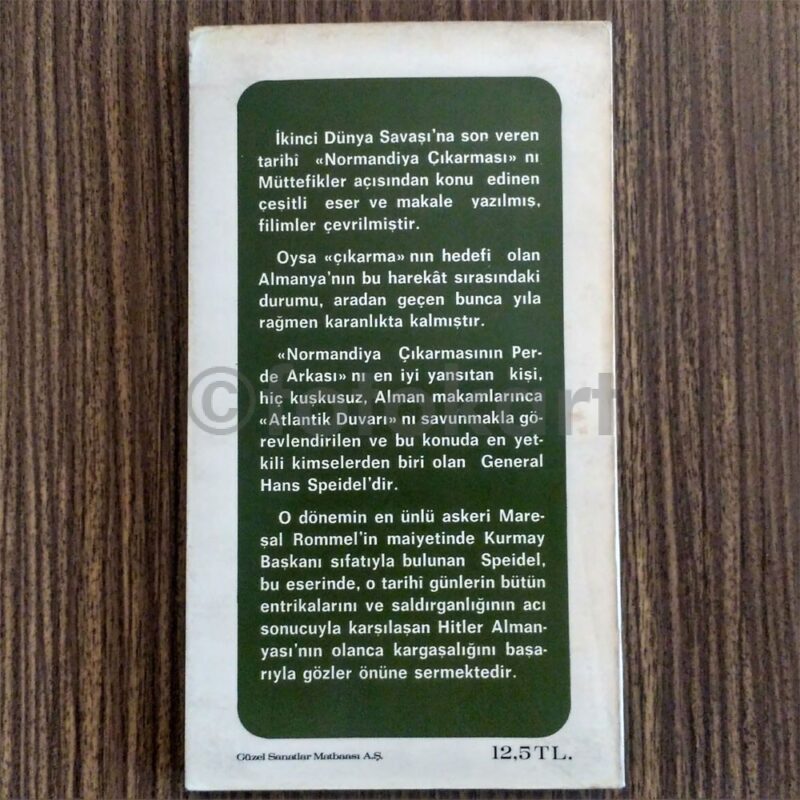 Normandiya Çıkarmasının Perde Arkası - Gen. Hans Speidel - Görsel 2