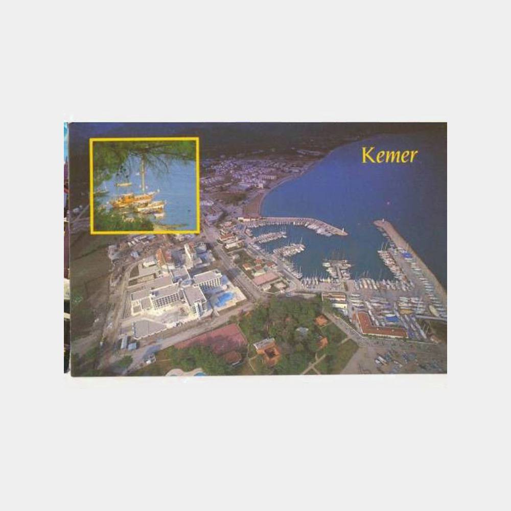 Antalya Kemer Havadan Görünüş Kartpostal