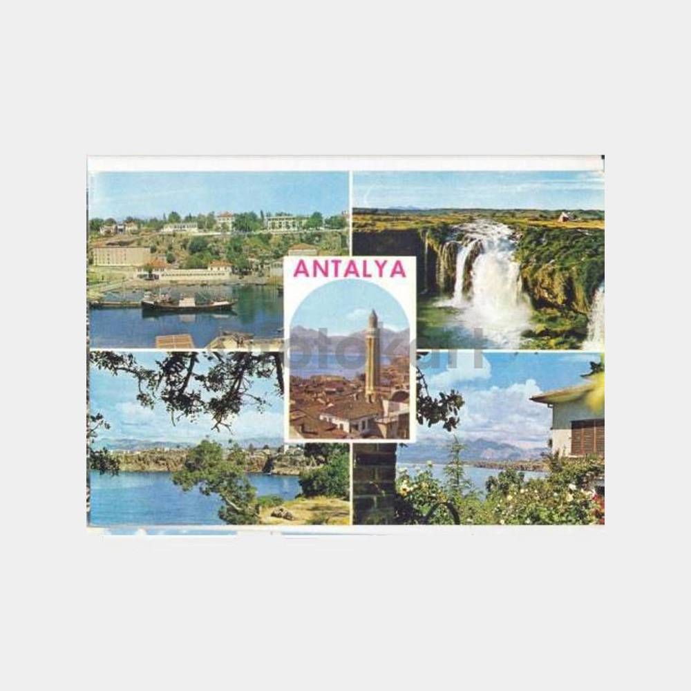 Antalya Muhtelif Görünüş Kartpostal