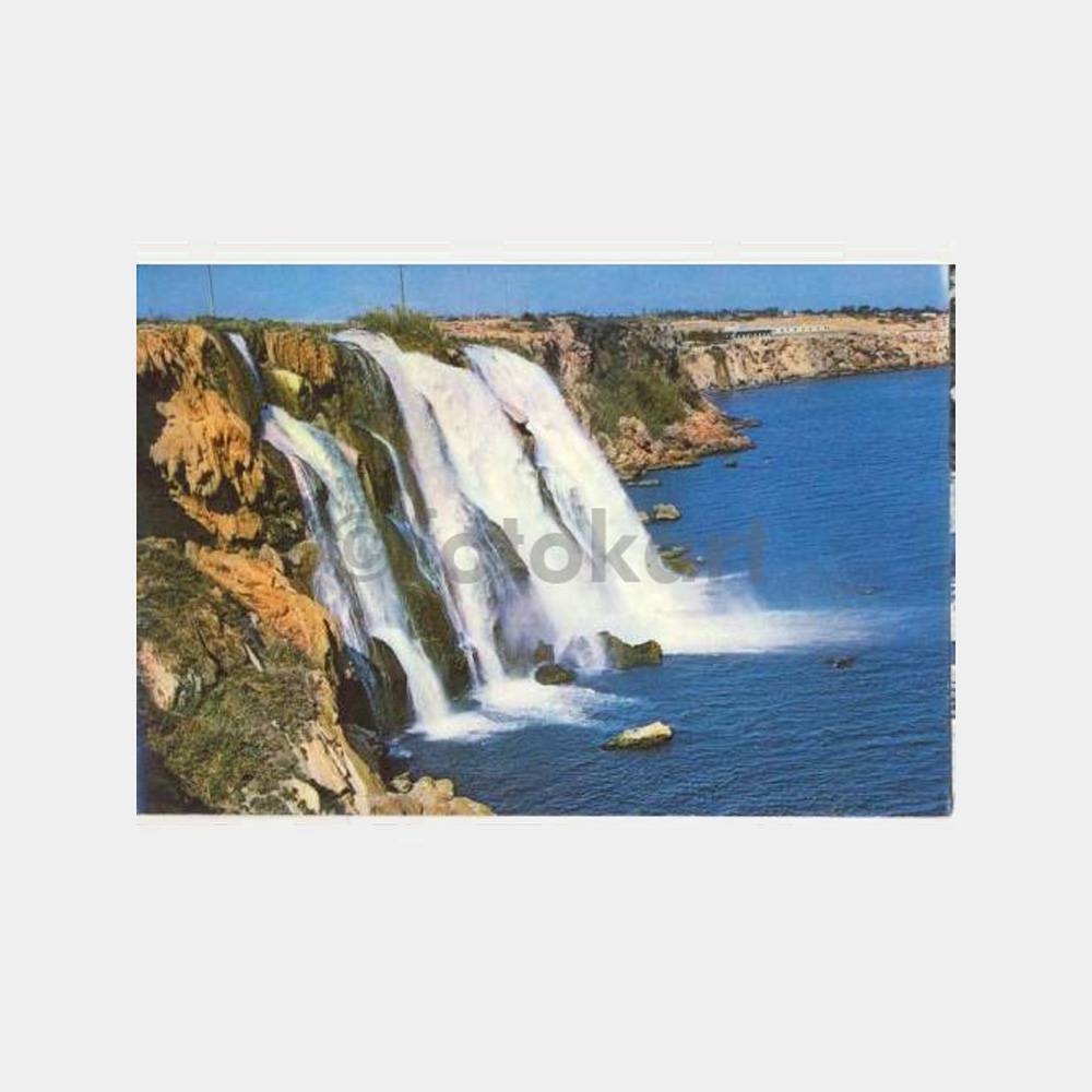 Antalya Düden Şelalesi Denizden Görünüş Kartpostal