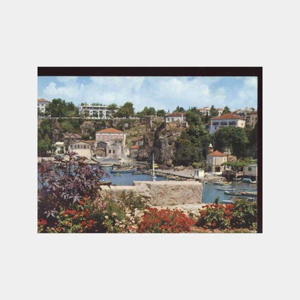 1984 Antalya Limanı Görünüş Kartpostal