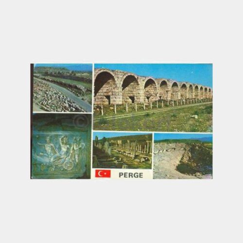 1970 Antalya Perge Antik Şehri Konulu Kartpostal