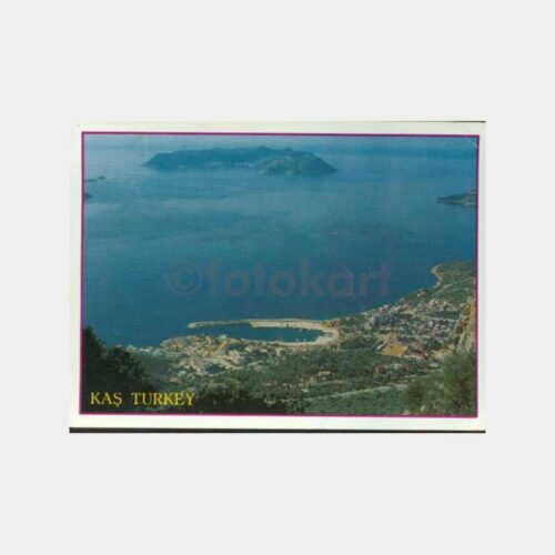 1990 Antalya Kaş Genel Görünüş Kartpostal