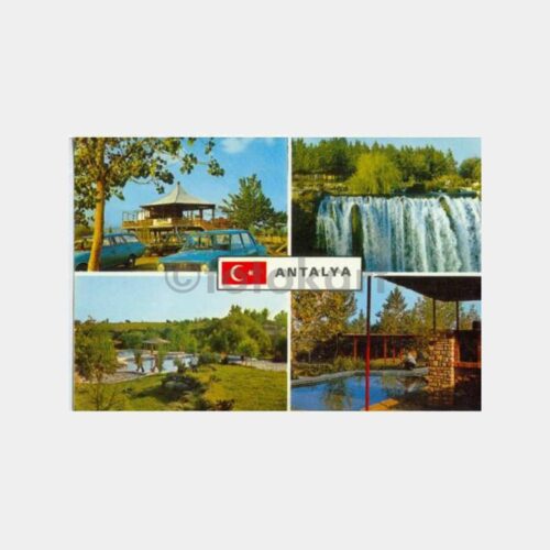 1975 Antalya Muhtelif Görünüş Damgalı Kartpostal