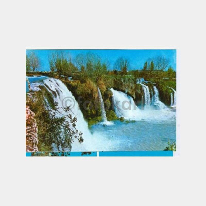 1980 Antalya Varsak Düden Şelalesi Görünüş Kartpostal