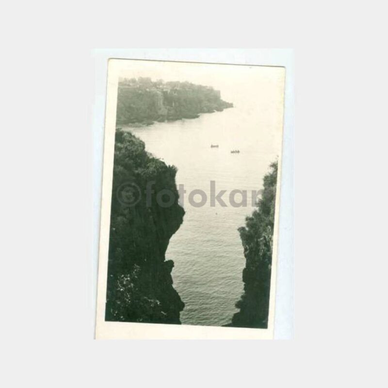 1934 Antalya Falezler Görünüş Kartpostal