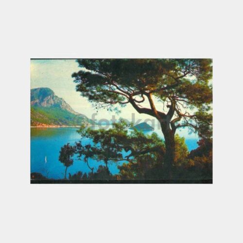 1970 Antalya Sıçan Adası Görünüş Kartpostal