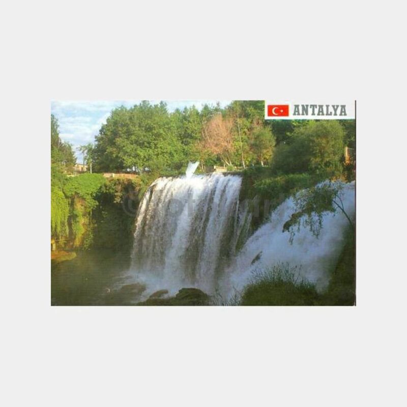 1980 Antalya Varsak Şelalesi Görünüş Kartpostal