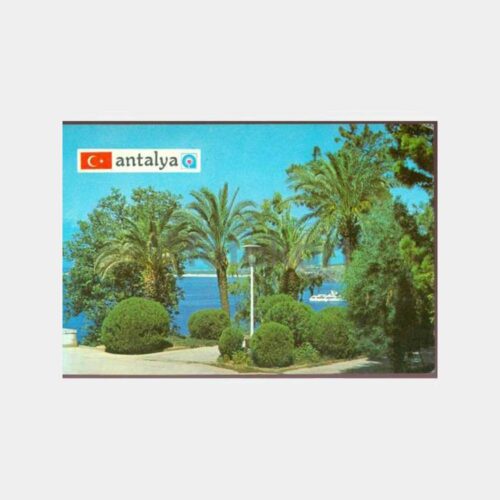 1986 Antalya Park Görünüş Kartpostal