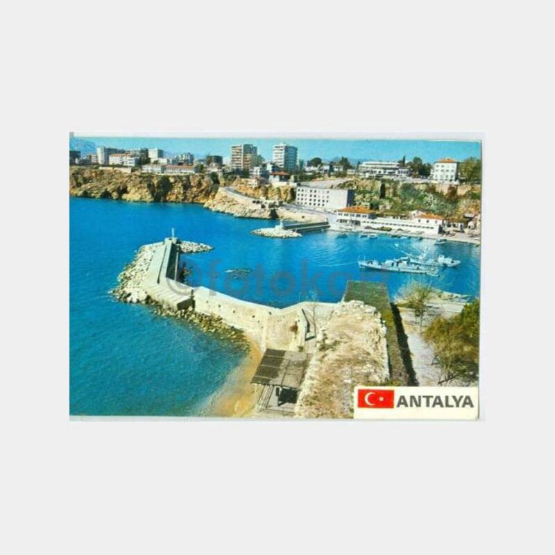 1980 Antalya Limanı Görünüş Kartpostal